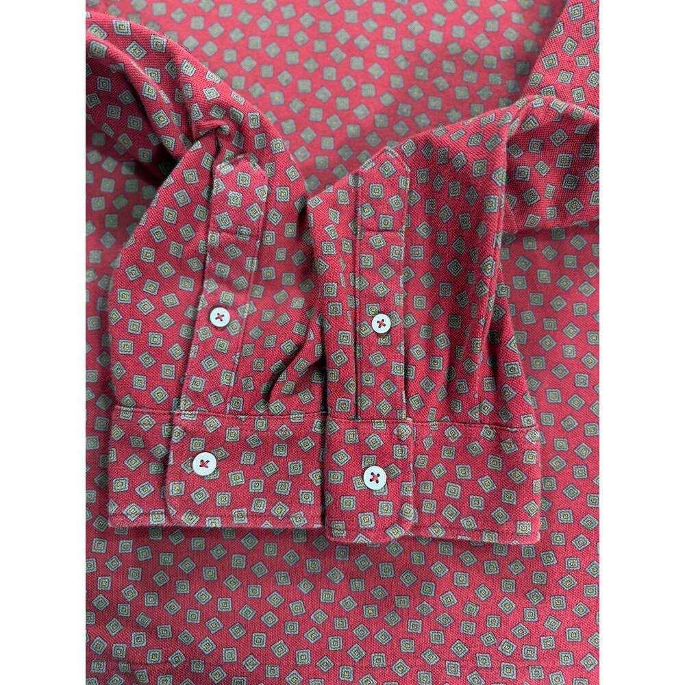 Vintage Ralph Lauren Long Sleeve Burgundy Button Down Shirt Size M - Picture 6 of 9